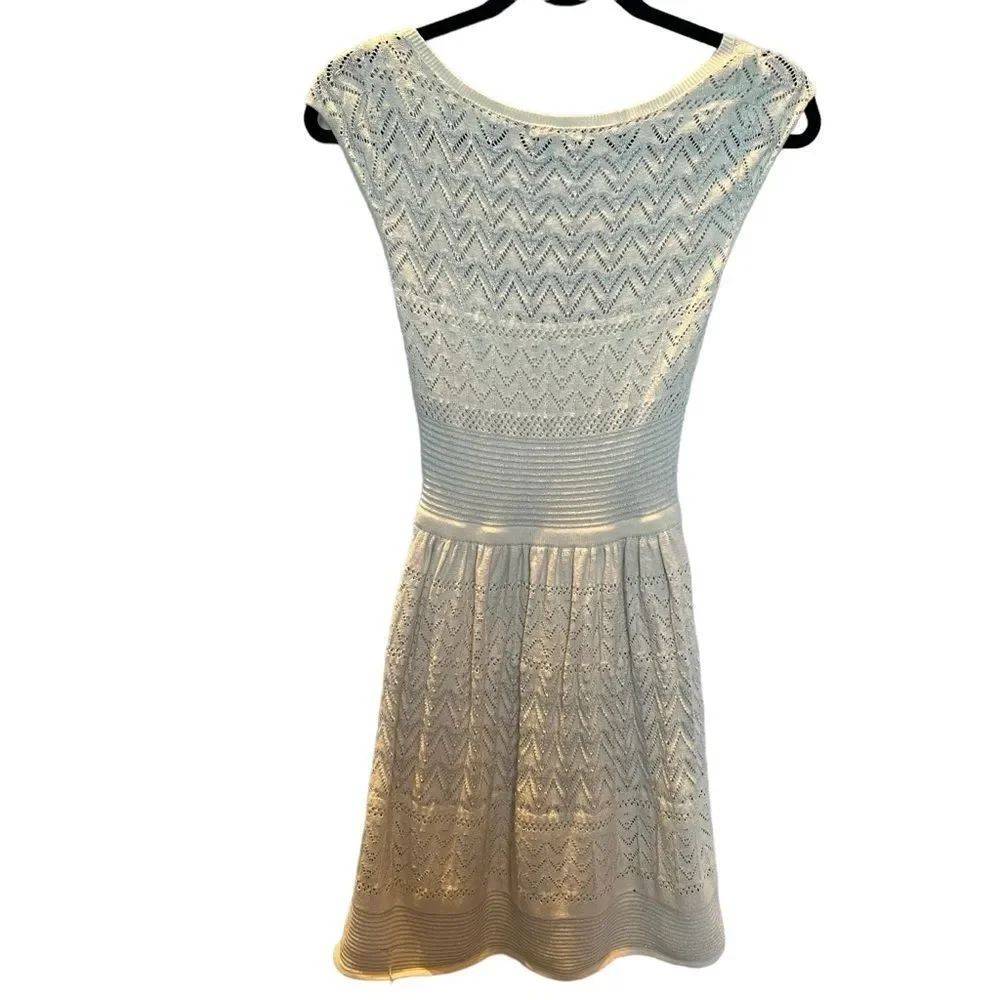 American Eagle Outfitters Women's Cream Sparkle Sweater Dress Size XXS - Picture 3 of 9